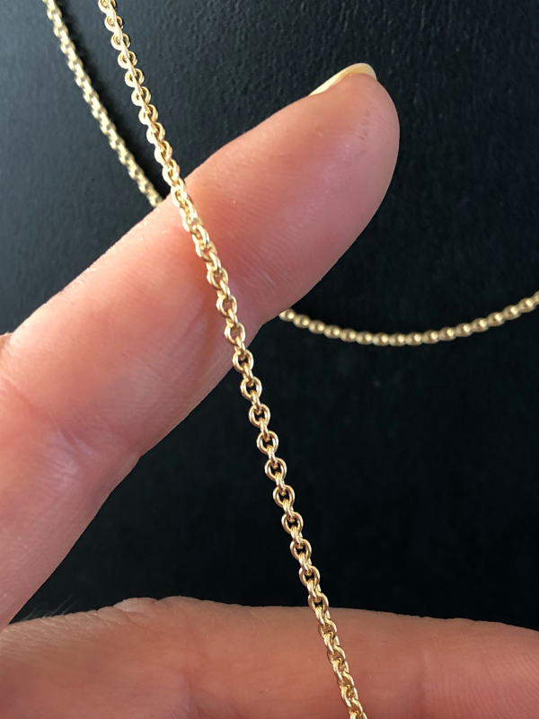 8 kt rund ankerkæde