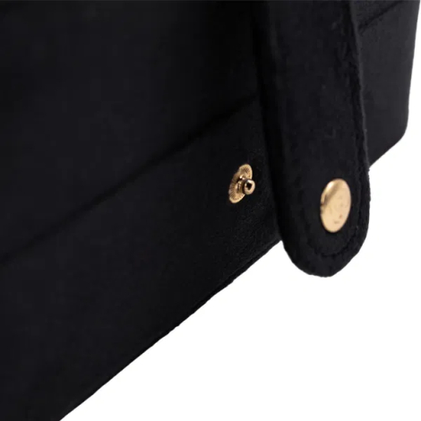 Stort velour smykkeskrin detalje