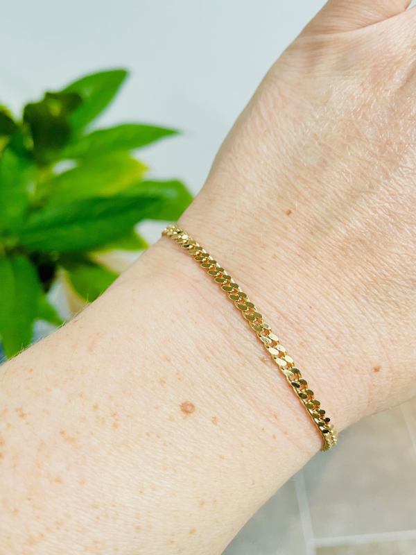 Panser armbånd i guld